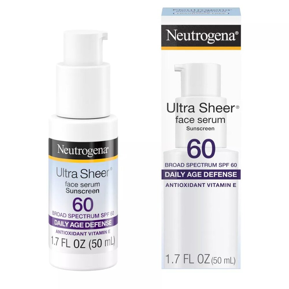 Neutrogena Ultra Sheer Moisturizing Face Sunscreen Serum SPF 60 - 1.7 fl oz